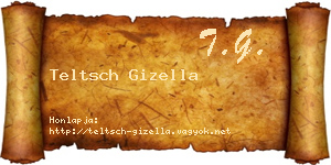 Teltsch Gizella névjegykártya